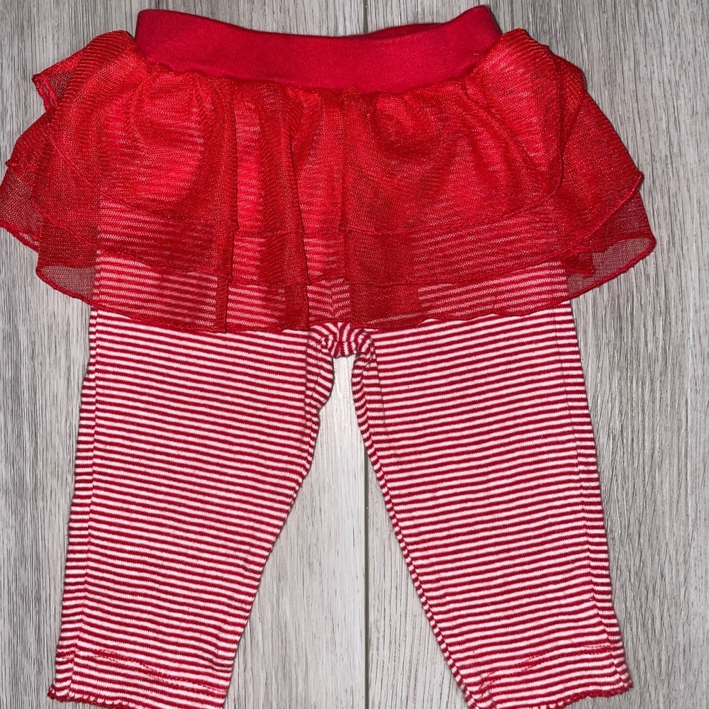 5/$15 Carter’s Red Striped Tutu Leggings
